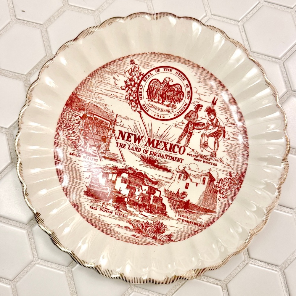Vintage New Mexico Souvenir Plate